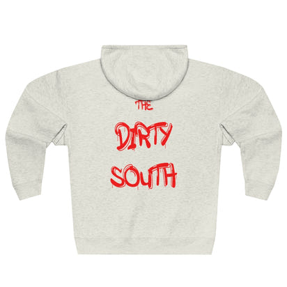 Dirty South Unisex Full Zip Hoodie, Custom Zip hoodie, Personalized Zip hoodie, Dirty South - CustomDripStore