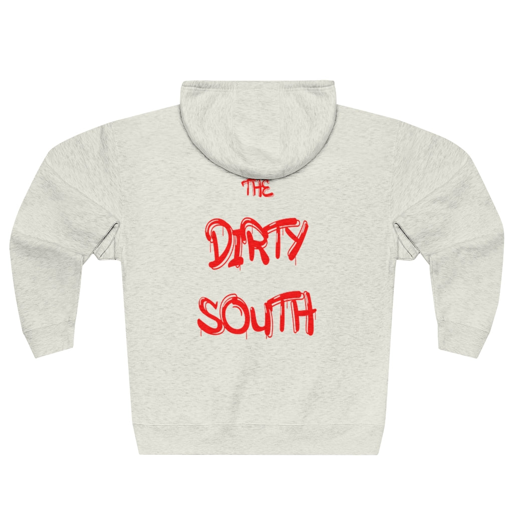 Dirty South Unisex Full Zip Hoodie, Custom Zip hoodie, Personalized Zip hoodie, Dirty South - CustomDripStore