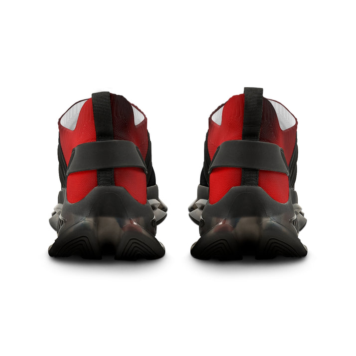 Red & Black Men's Mesh Sports Sneakers - CustomDripStore