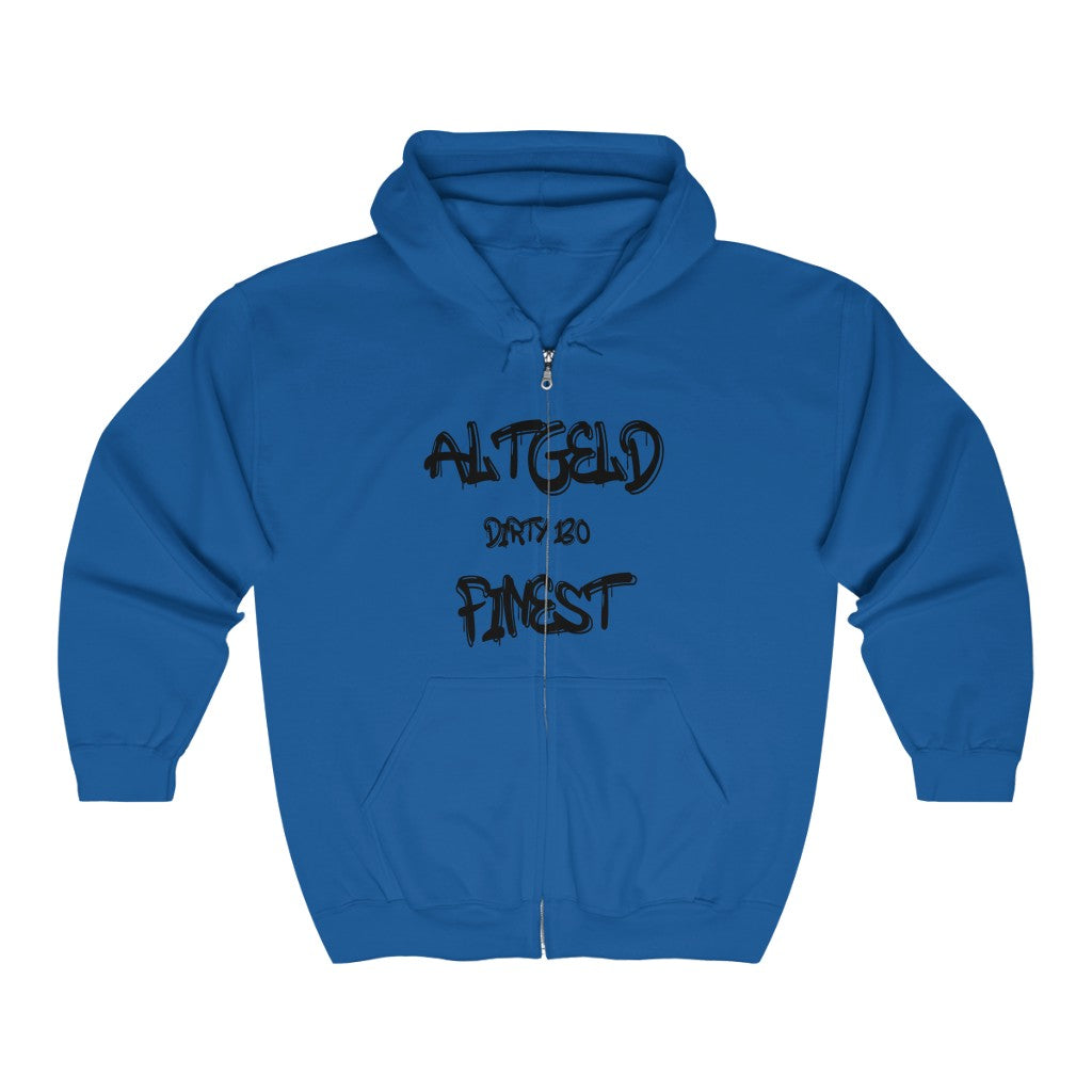 Altgeld Dirty 130 Finest Heavy Blend™ Full Zip Hooded Sweatshirt - CustomDripStore