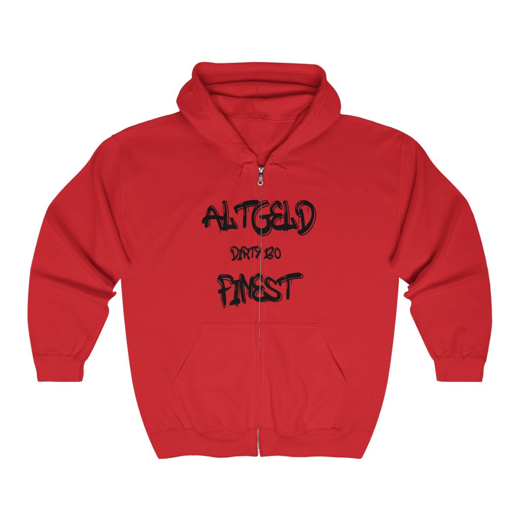 Altgeld Dirty 130 Finest Heavy Blend™ Full Zip Hooded Sweatshirt - CustomDripStore