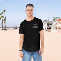 Custom Drips Men's Jersey Curved Hem Tee - CustomDripStore