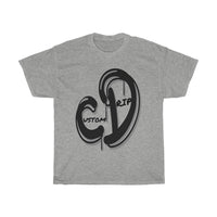 Grey & Black Custom Drip Unisex Heavy Cotton Tee - CustomDripStore