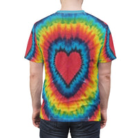 Tie Dye Unisex Cut & Sew Tee, Custom Tee, Graphic Tee, Tie Dye - CustomDripStore