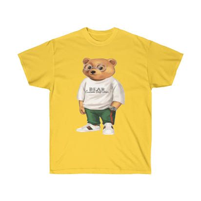 Bear Unisex Tee, Custom bear t-shirt, Graphic t-shirt, swag bear t-shirt - CustomDripStore