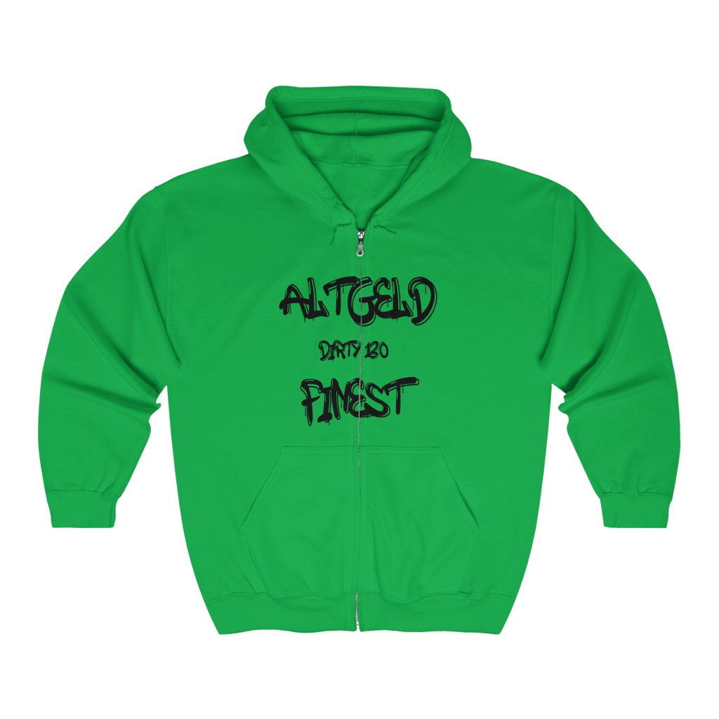 Altgeld Dirty 130 Finest Heavy Blend™ Full Zip Hooded Sweatshirt - CustomDripStore
