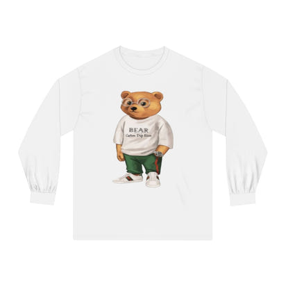 Custom Drip Classic Long Sleeve Bear T-Shirt - CustomDripStore