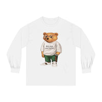 Custom Drip Classic Long Sleeve Bear T-Shirt - CustomDripStore