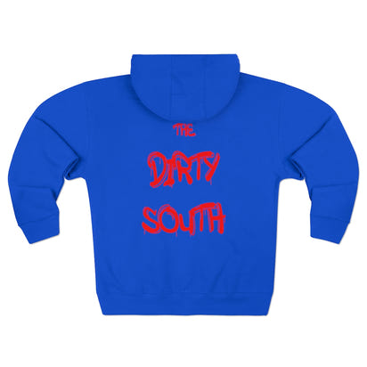 Dirty South Unisex Full Zip Hoodie, Custom Zip hoodie, Personalized Zip hoodie, Dirty South - CustomDripStore