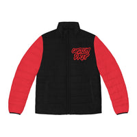 Custom Drips Stack or Starve Men's Puffer Jacket - CustomDripStore