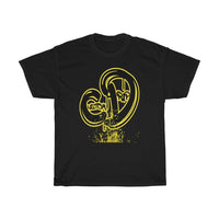 Black & Yellow Custom Drip Unisex Heavy Cotton Tee - CustomDripStore