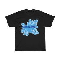 Custom Drip blue splash Unisex Heavy Cotton Tee - CustomDripStore