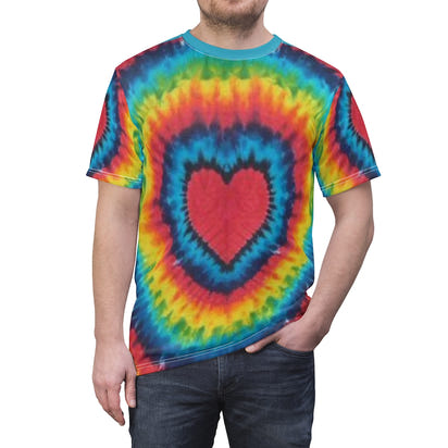 Tie Dye Unisex Cut & Sew Tee, Custom Tee, Graphic Tee, Tie Dye - CustomDripStore