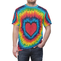 Tie Dye Unisex Cut & Sew Tee, Custom Tee, Graphic Tee, Tie Dye - CustomDripStore