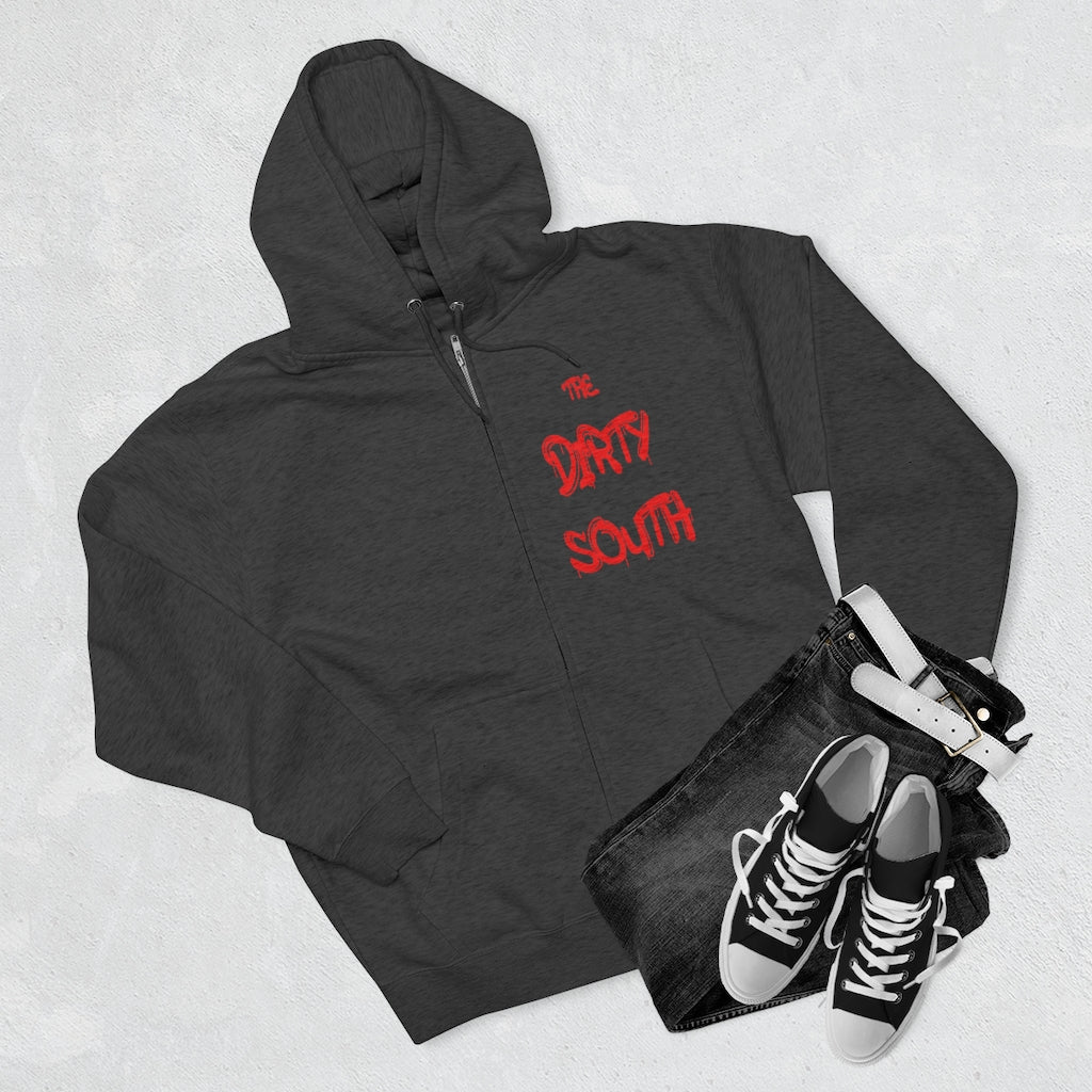 Dirty South Unisex Full Zip Hoodie, Custom Zip hoodie, Personalized Zip hoodie, Dirty South - CustomDripStore
