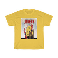 Custom Drips JuneTeenth Flag Unisex Heavy Cotton Tee - CustomDripStore
