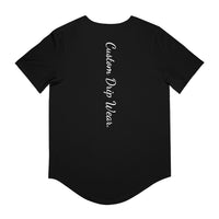 Custom Drips Men's Jersey Curved Hem Tee - CustomDripStore