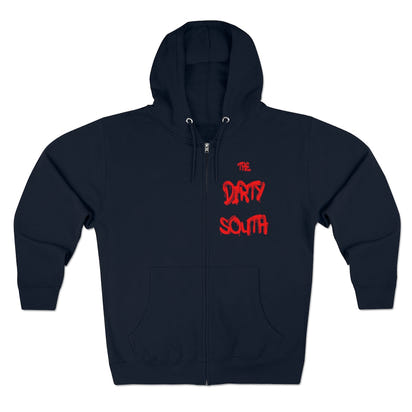 Dirty South Unisex Full Zip Hoodie, Custom Zip hoodie, Personalized Zip hoodie, Dirty South - CustomDripStore