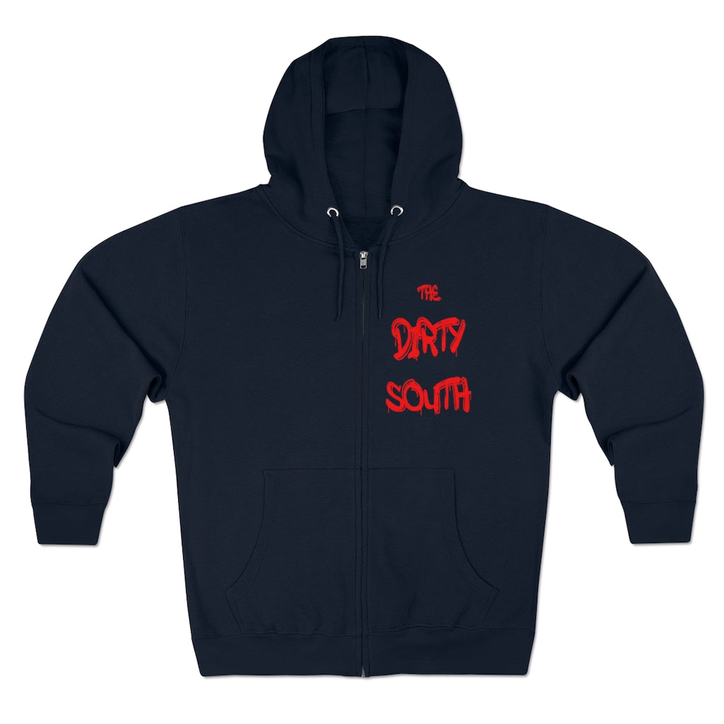 Dirty South Unisex Full Zip Hoodie, Custom Zip hoodie, Personalized Zip hoodie, Dirty South - CustomDripStore