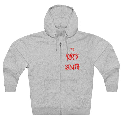 Dirty South Unisex Full Zip Hoodie, Custom Zip hoodie, Personalized Zip hoodie, Dirty South - CustomDripStore