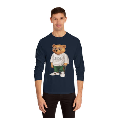 Custom Drip Classic Long Sleeve Bear T-Shirt - CustomDripStore