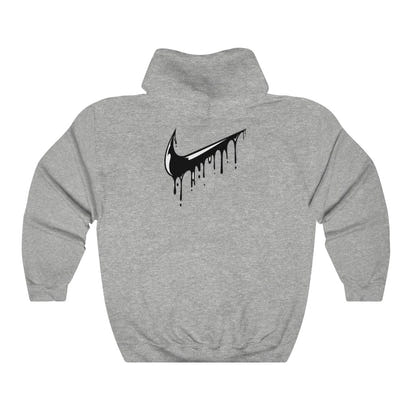 Grey & Black Custom Drip Unisex Heavy Blend™ Hooded Sweatshirt - CustomDripStore