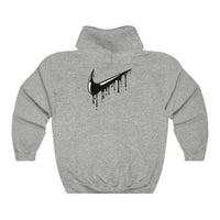 Grey & Black Custom Drip Unisex Heavy Blend™ Hooded Sweatshirt - CustomDripStore