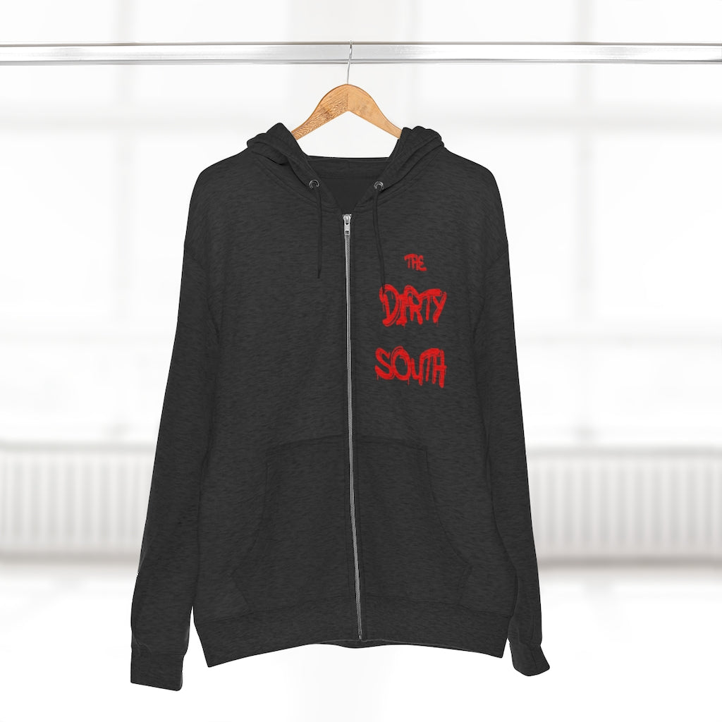 Dirty South Unisex Full Zip Hoodie, Custom Zip hoodie, Personalized Zip hoodie, Dirty South - CustomDripStore