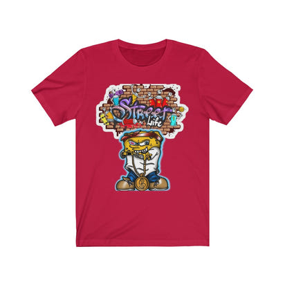 Sponge Bob Street life Unisex Jersey Short Sleeve Tee - CustomDripStore