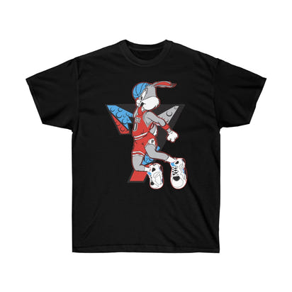Air Bugs Bunny Unisex Tee, Custom T-shirt, Graphic T-shirt, Bugs Bunny, Anime Cartoon - CustomDripStore