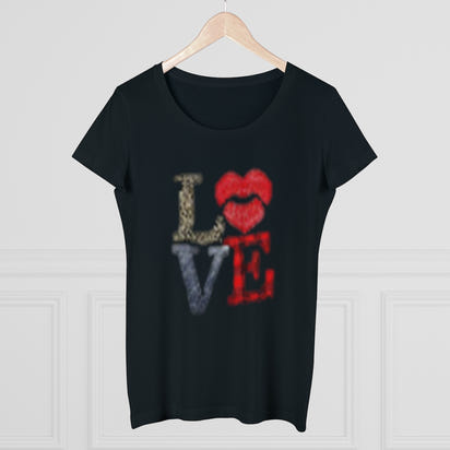 Women's Lover T-shirt, Valentine's day tee, Love t-shirt, Heart T-shirts, lips T-shirt - CustomDripStore