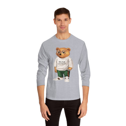 Custom Drip Classic Long Sleeve Bear T-Shirt - CustomDripStore
