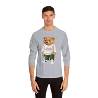 Custom Drip Classic Long Sleeve Bear T-Shirt - CustomDripStore