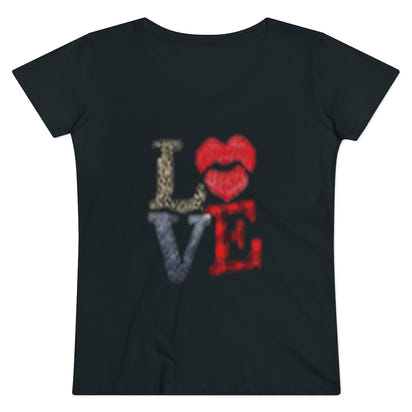 Women's Lover T-shirt, Valentine's day tee, Love t-shirt, Heart T-shirts, lips T-shirt - CustomDripStore