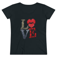Women's Lover T-shirt, Valentine's day tee, Love t-shirt, Heart T-shirts, lips T-shirt - CustomDripStore