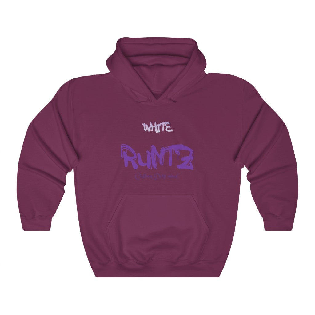 White Runtz Unisex Hooded Sweatshirt, Custom sweatshirt, Personalized sweatshirt, Runtz sweatshirt - CustomDripStore