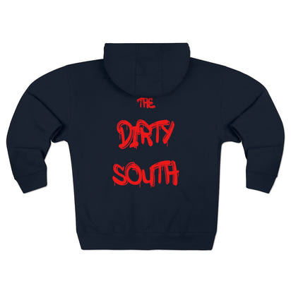 Dirty South Unisex Full Zip Hoodie, Custom Zip hoodie, Personalized Zip hoodie, Dirty South - CustomDripStore