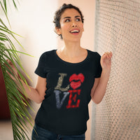 Women's Lover T-shirt, Valentine's day tee, Love t-shirt, Heart T-shirts, lips T-shirt - CustomDripStore