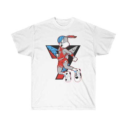 Air Bugs Bunny Unisex Tee, Custom T-shirt, Graphic T-shirt, Bugs Bunny, Anime Cartoon - CustomDripStore