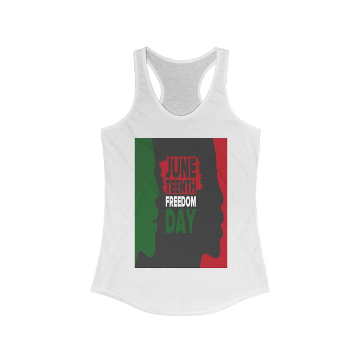 Juneteenth Women's Ideal Racerback Tank - CustomDripStore