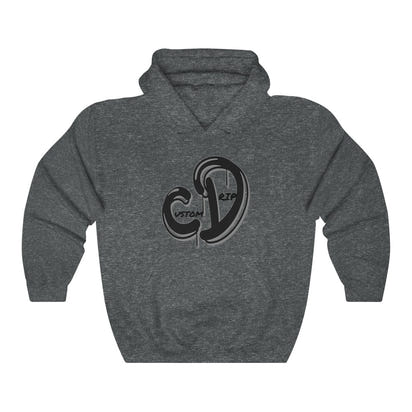 Grey & Black Custom Drip Unisex Heavy Blend™ Hooded Sweatshirt - CustomDripStore