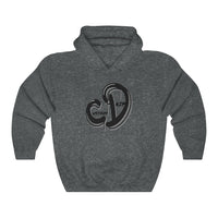 Grey & Black Custom Drip Unisex Heavy Blend™ Hooded Sweatshirt - CustomDripStore