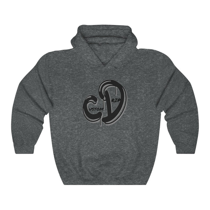 Grey & Black Custom Drip Unisex Heavy Blend™ Hooded Sweatshirt - CustomDripStore