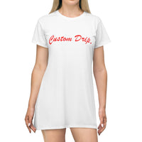 Custom Drip Script T-Shirt Dress - CustomDripStore