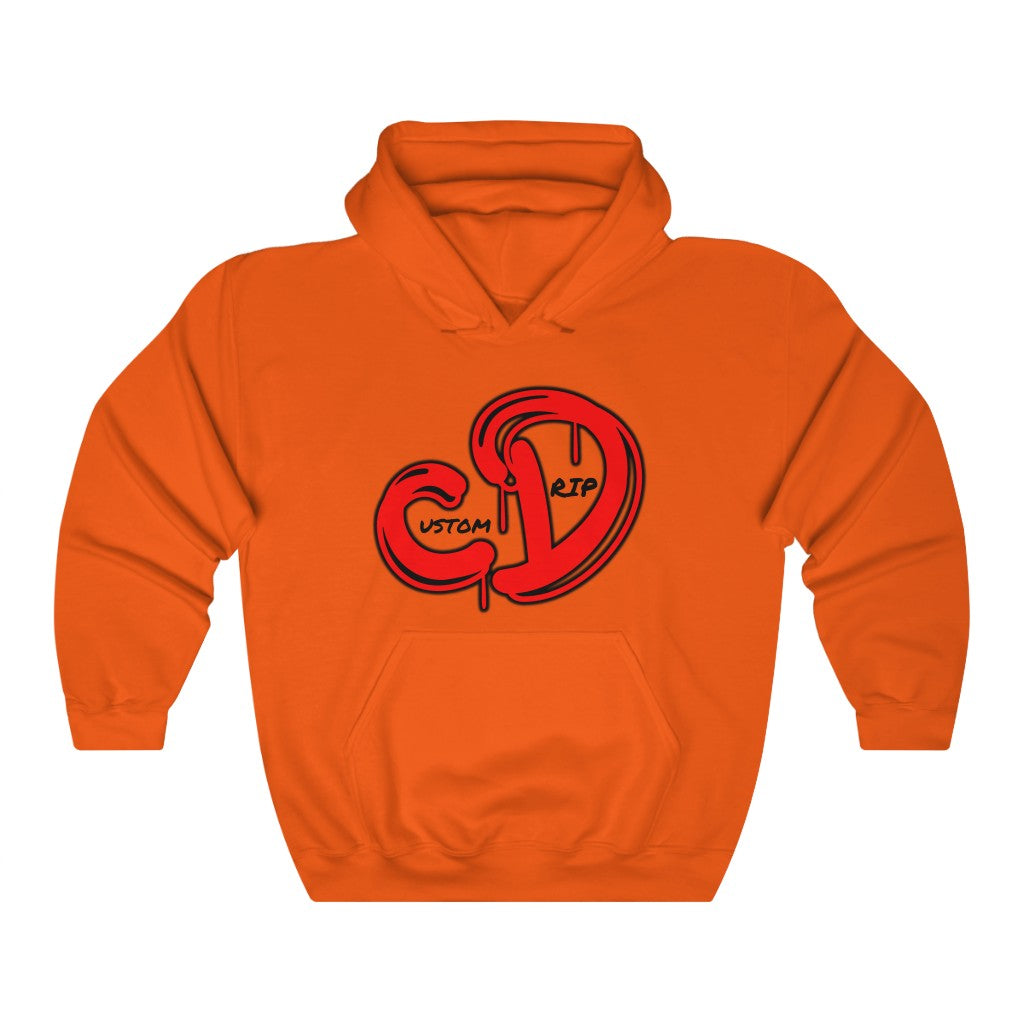 Red logo custom drip Unisex Heavy Blend™ Hooded Sweatshirt - CustomDripStore
