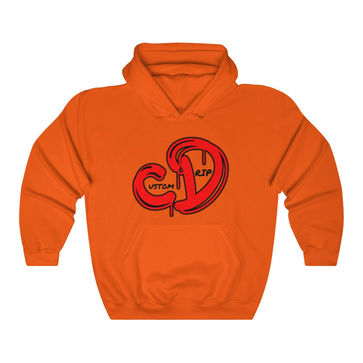 Red logo custom drip Unisex Heavy Blend™ Hooded Sweatshirt - CustomDripStore