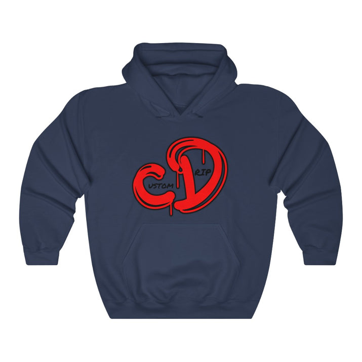 Red logo custom drip Unisex Heavy Blend™ Hooded Sweatshirt - CustomDripStore