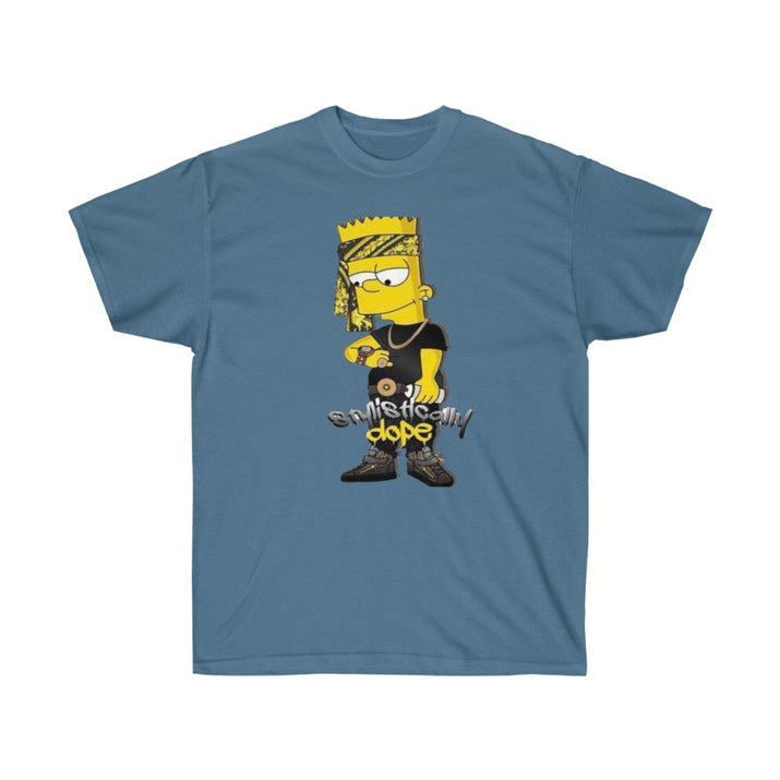 Dope Bart Unisex Tee, Custom T-shirt, Graphic T-shirt, Bart Simpson Tee - CustomDripStore