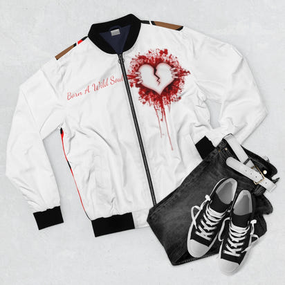 Born a wild soul Men's Bomber Jacket, Custom Bomber, Graphic bomber, Baw's Bomber - CustomDripStore