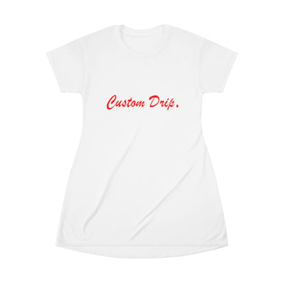 Custom Drip Script T-Shirt Dress - CustomDripStore